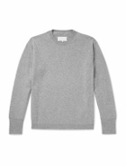 Maison Margiela - Brushed Cashmere and Cotton-Blend Sweater - Gray
