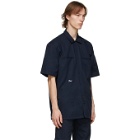 Saintwoods Navy Workshirt Short Sleeve Shirt