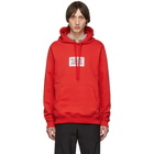 Burberry Red Square Logo Hoodie