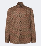 Etro Printed cotton poplin shirt