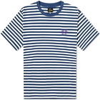 Needles Papillon Stripe Crew Tee