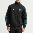 END. x adidas Track Top in Black/Real Teal