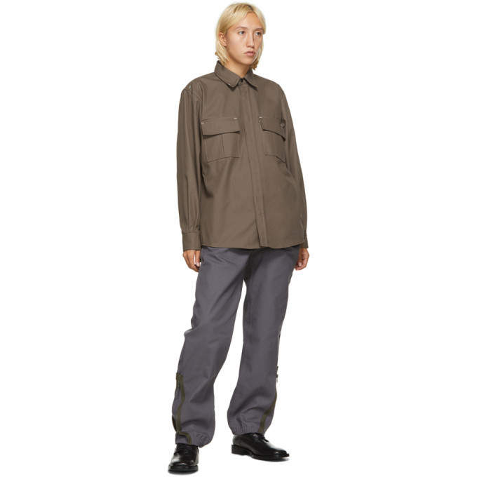 GR10K(ジーアールテンケー) STOCK KLOPMAN JACKET GR10K Taupe Klopman Shirt Jacket GR10K