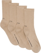 SOCKSSS Two-Pack Beige Socks