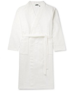 Schiesser - Waffle-Knit Cotton Robe - White