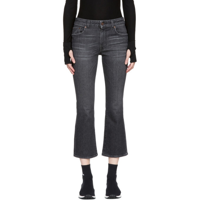 Photo: 6397 Black Mini Kick Jeans