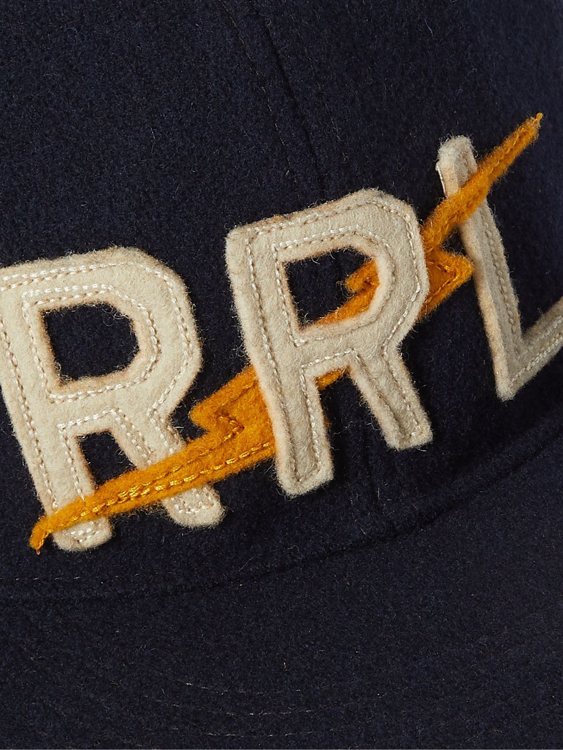 RRL - Logo-Appliquéd Wool-Blend Felt Cap RRL