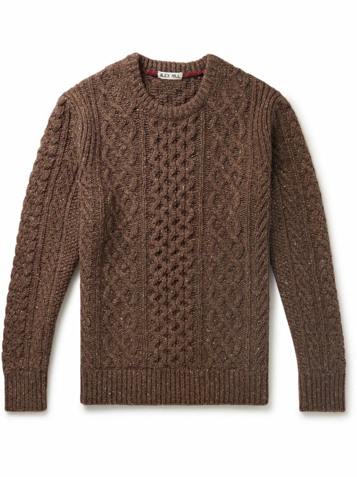 Alex Mill - Cable-Knit Merino Wool-Blend Sweater - Brown Alex Mill