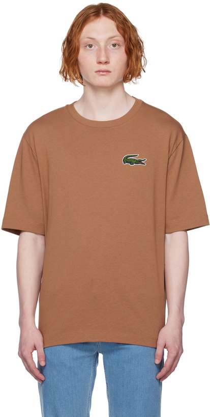 Photo: Lacoste Brown Loose Fit T-Shirt