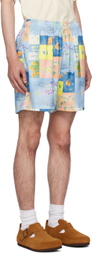 John Elliott Blue Practice Shorts