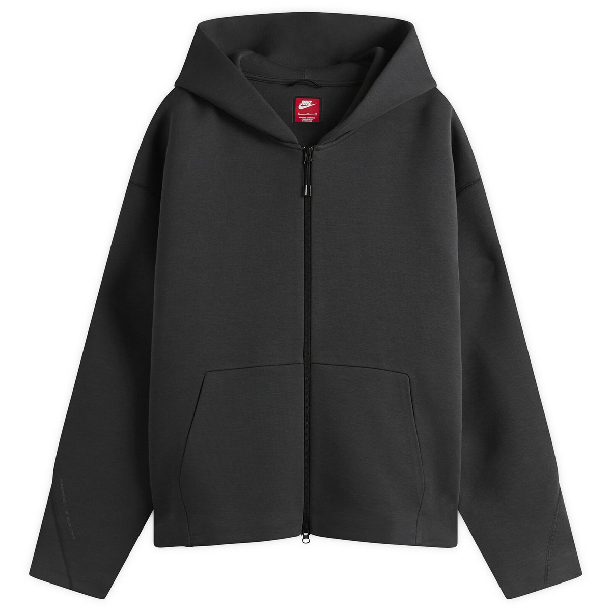 Nike Men's Full Zip Tech Fleece Hoodie in Anthracite/Black