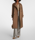 Max Mara Checked virgin wool wide-leg pants