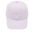 Drôle de Monsieur Men's Slogan Cap in Lavender 