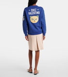 Valentino Embroidered cotton jersey sweatshirt