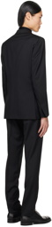 ZEGNA Black Peaked Lapel Suit