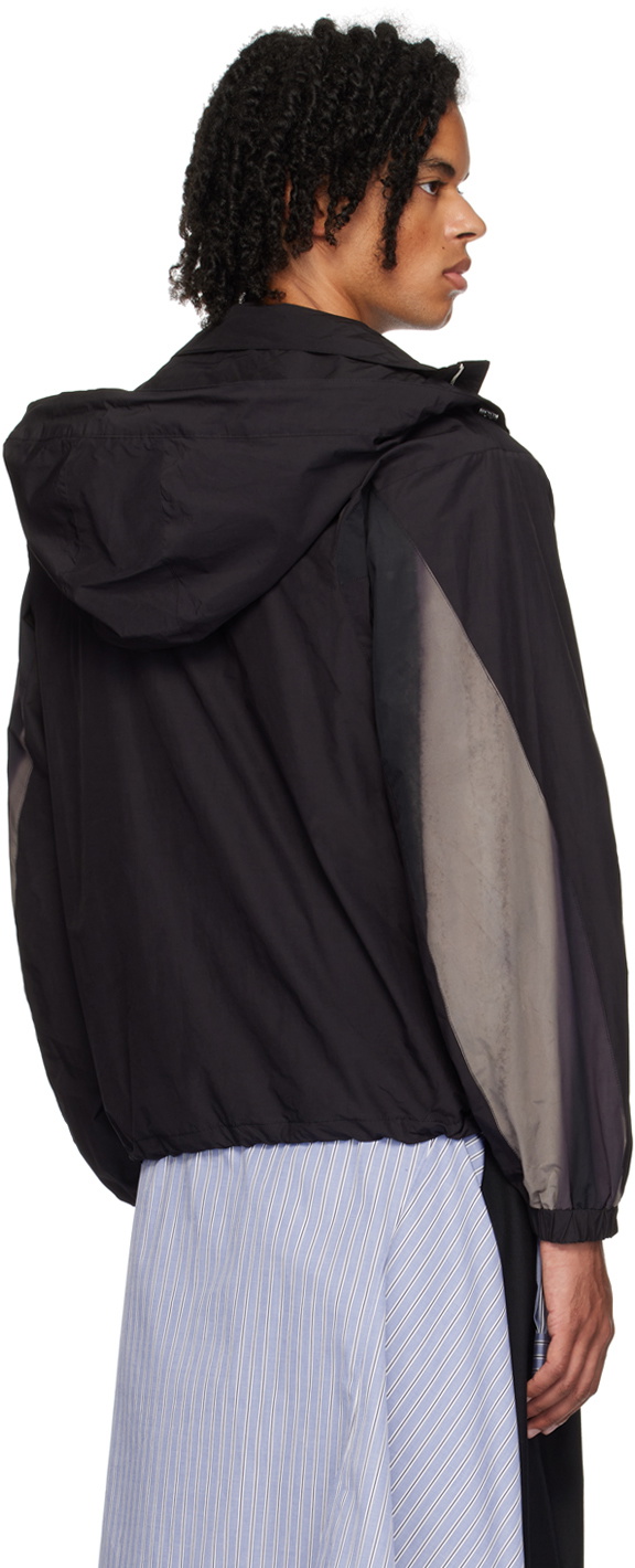 JiyongKim Black Sun-Bleached Rain Jacket