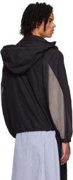 JiyongKim Black Sun-Bleached Rain Jacket