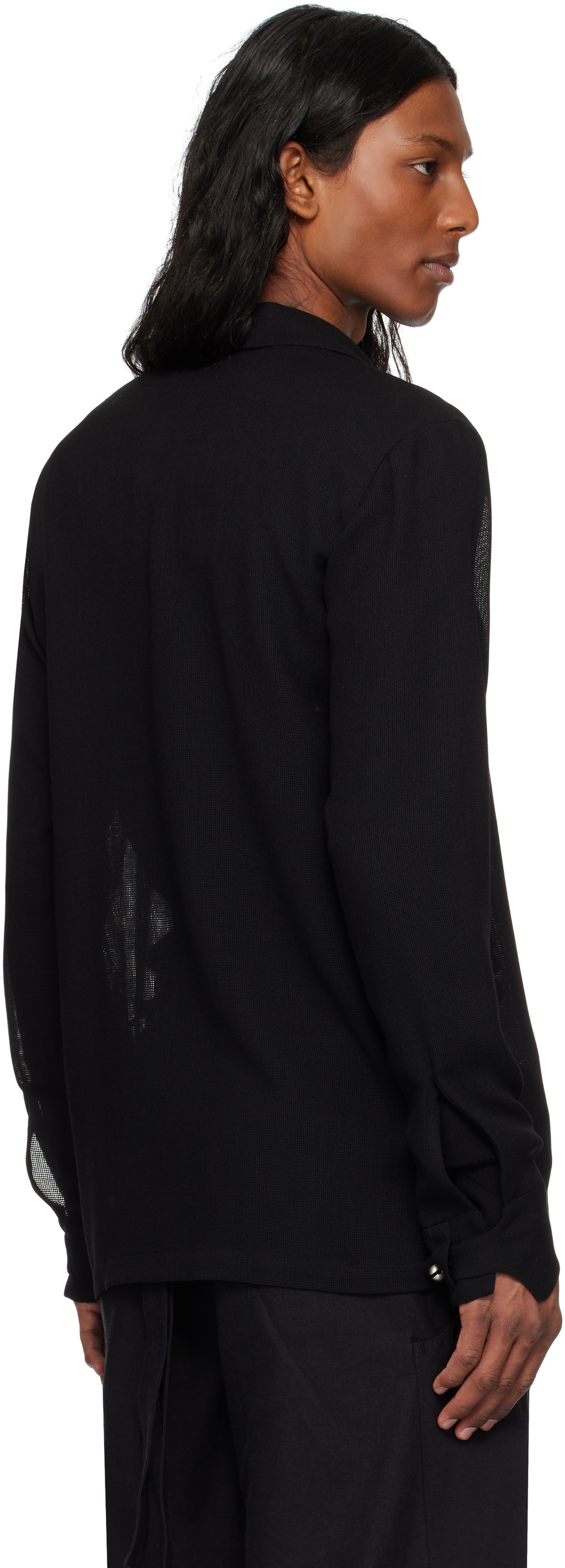 HYEIN SEO Black Seed Button Shirt