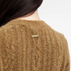 JW Anderson Women's Cable Knit Short Sleeve Jumper in Flax