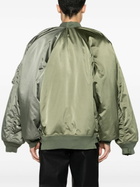 Balenciaga Green Double-Sleeves Bomber Jacket
