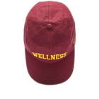 Sporty & Rich Wellness Ivy Cap in Merlot/Gold