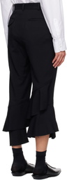 Black Comme des Garçons Black Gabardine Trousers