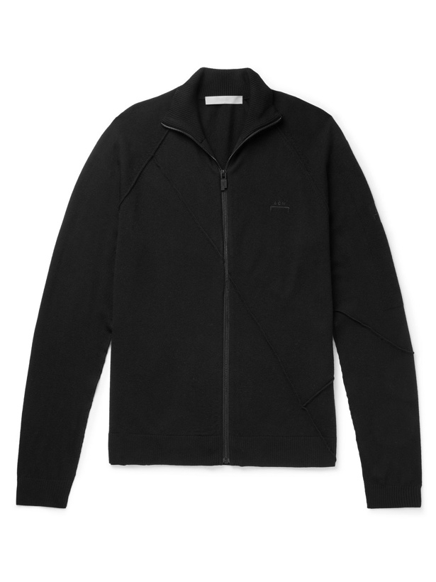 Photo: A-COLD-WALL* - Logo-Embroidered Wool Zip-Up Cardigan - Black - L