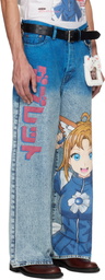 doublet Blue Anime Jeans