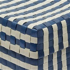HAY Maxim Stripe Box - Medium in Blue/Sand 