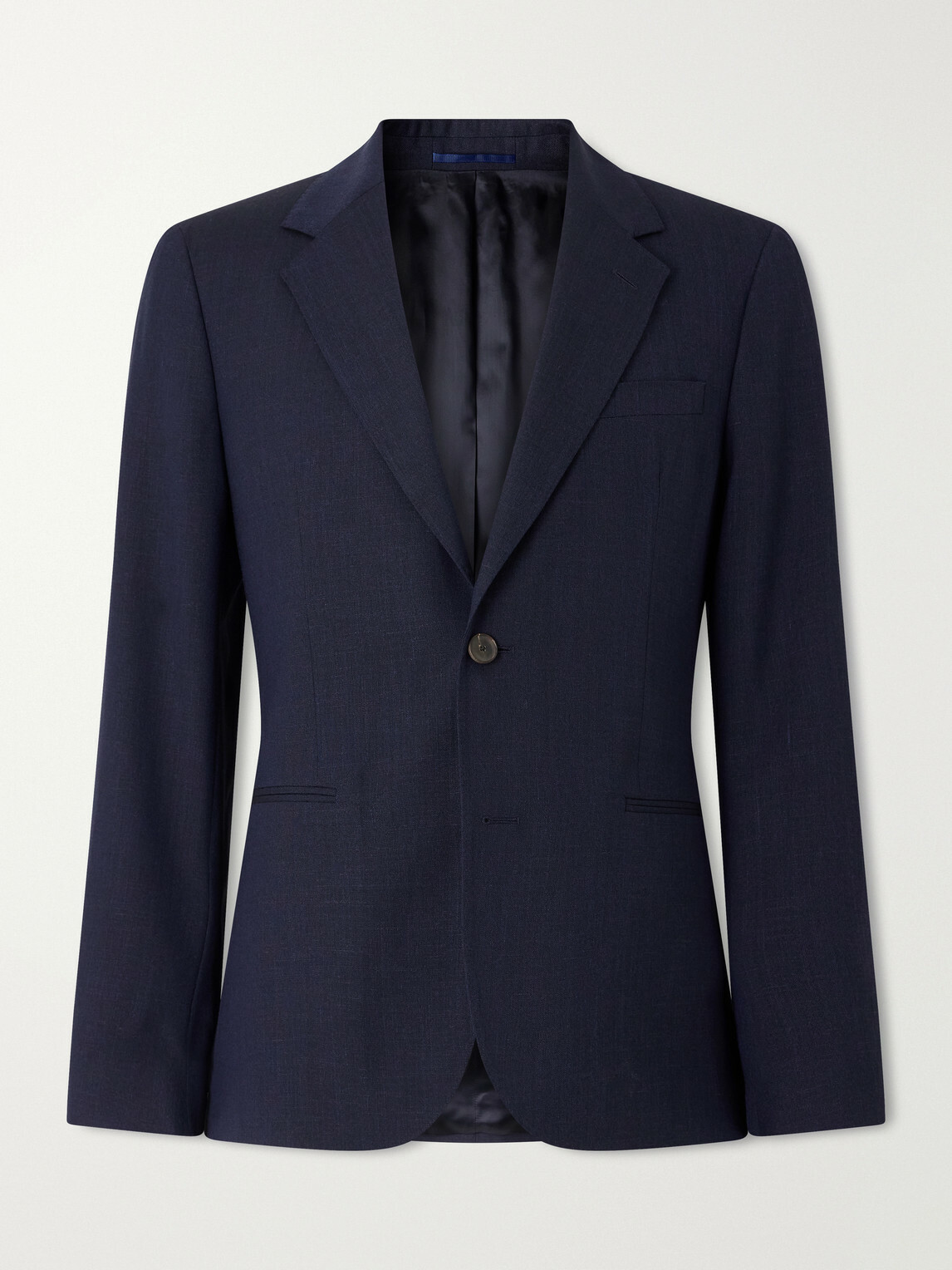 Mr P. - Wool, Silk and Linen-Blend Suit Jacket - Blue