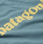 Patagonia - Logo-Print Organic Cotton-Jersey T-Shirt - Men - Blue