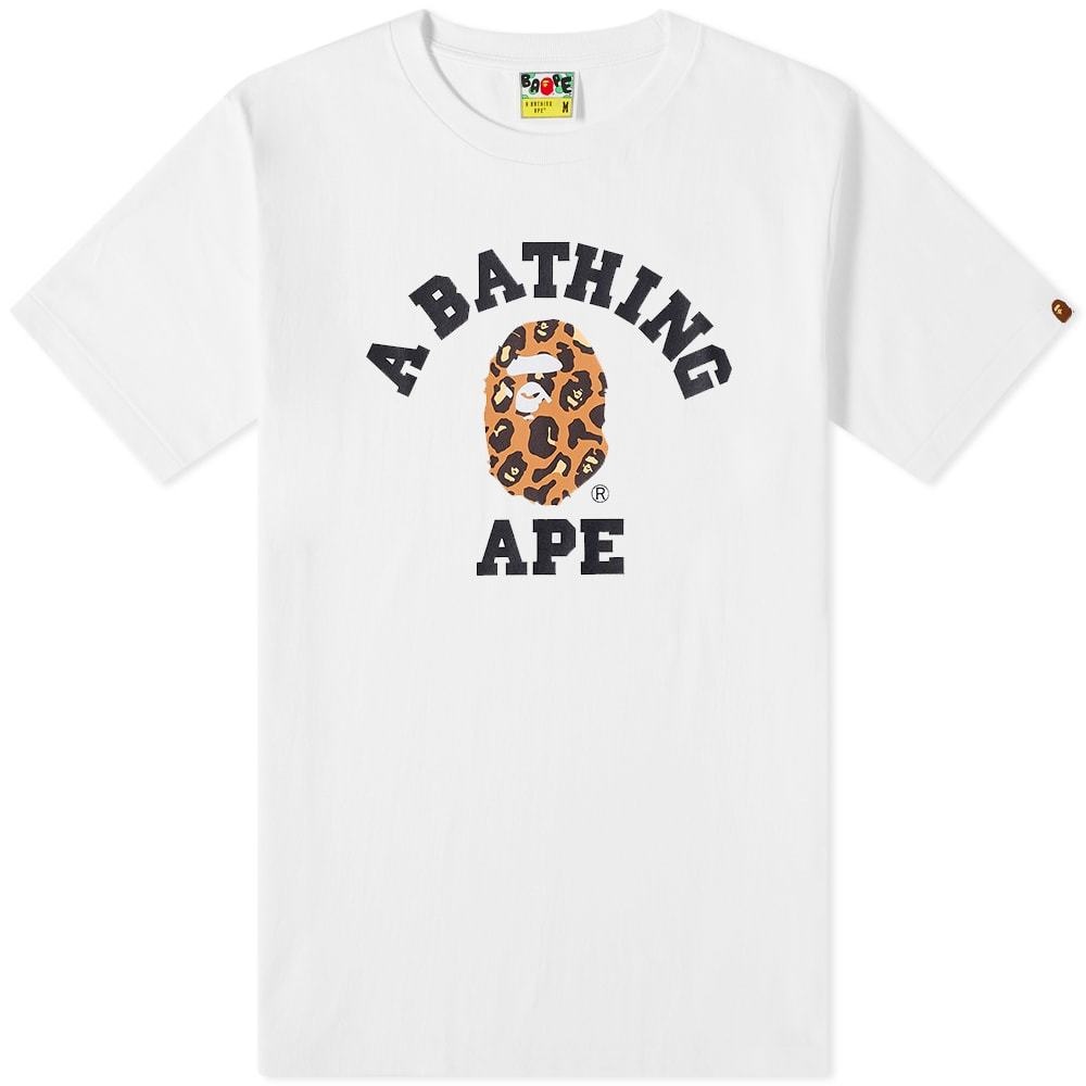 A Bathing Ape BAPE Leopard College Tee A Bathing Ape Kids