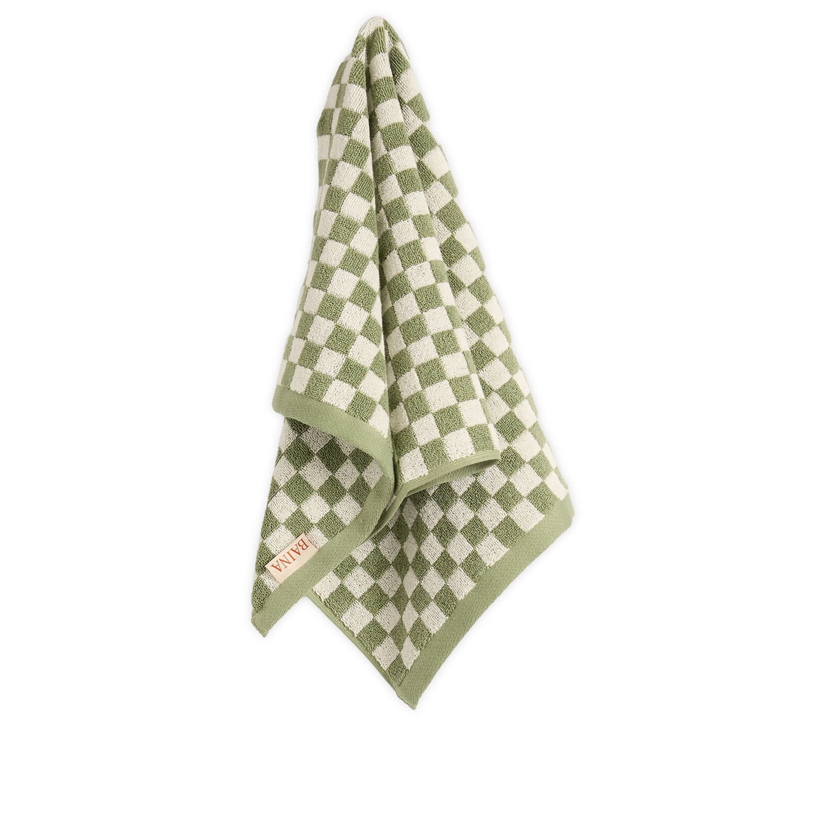 Baina Josephine Hand Towel in Sage/Chalk 
