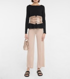 Alaïa Peplum wool-blend sweater