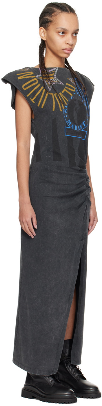 slim fit dress slacks Isabel Marant Rosalie Dresses Grey