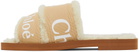 Chloé Tan Woody Flat Mules