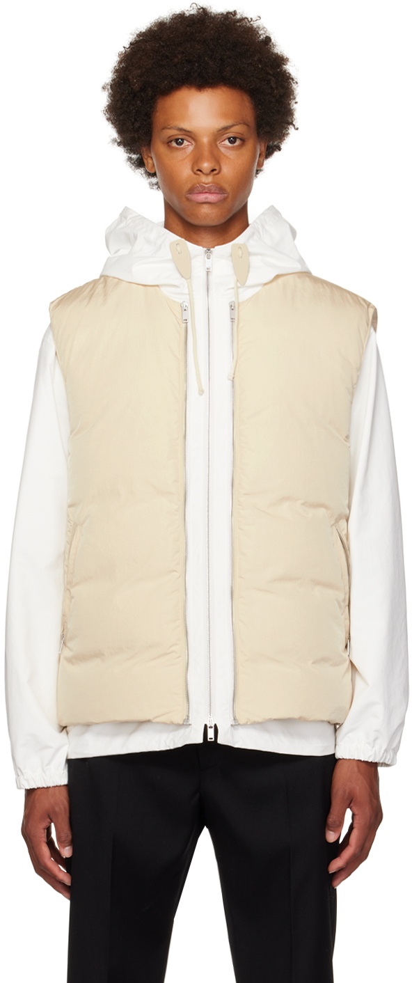 Photo: Jil Sander Off-White & White Jacket & Down Vest Set