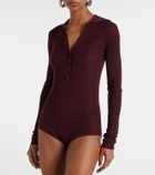 The Frankie Shop Solana wool, silk, and cashmere bodysuit
