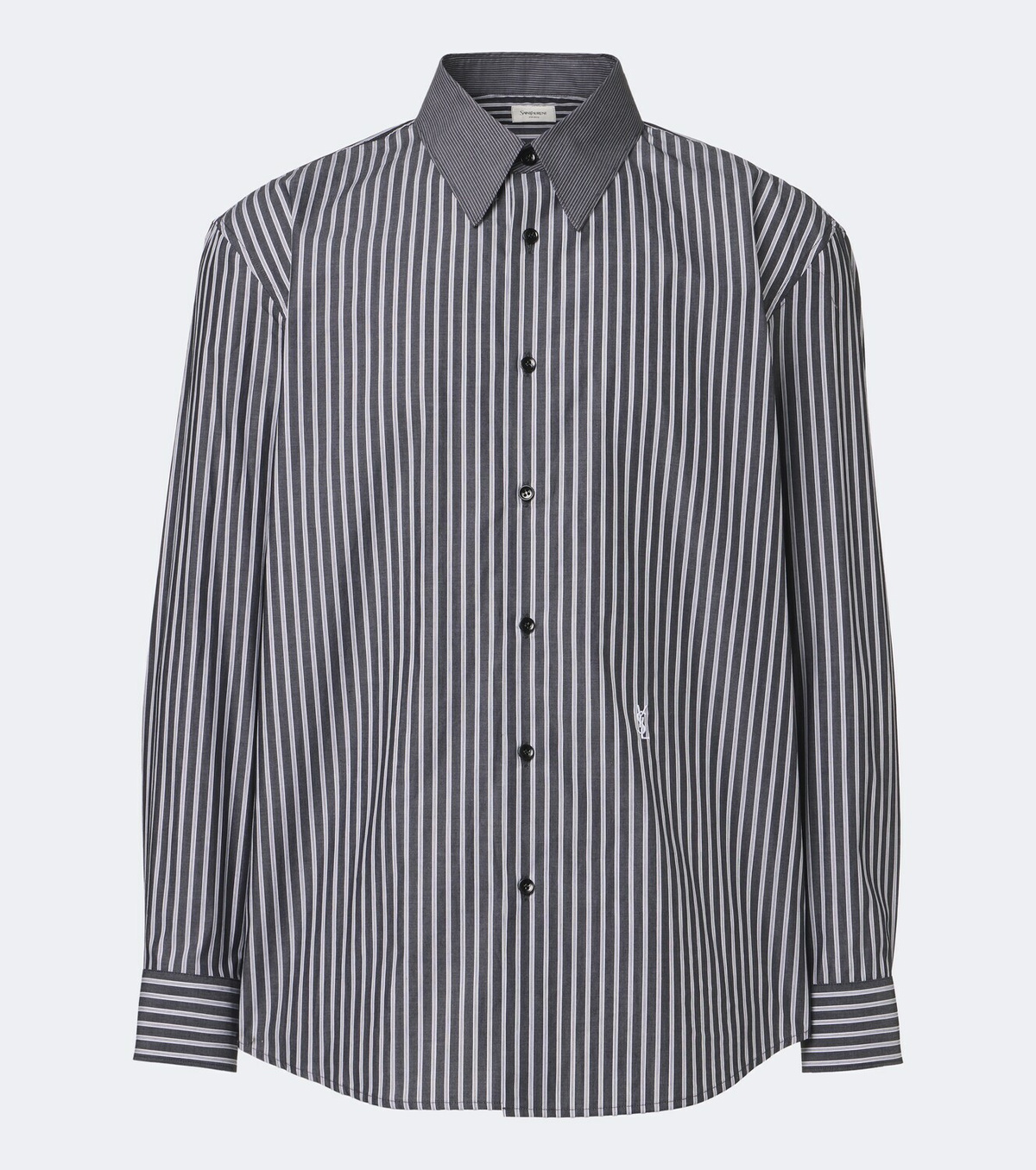 Saint Laurent Striped cotton poplin shirt