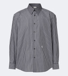 Saint Laurent Striped cotton poplin shirt