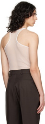 Random Identities White Raw Edge Tank Top