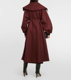 Patou Belted double-breasted wool-blend coat