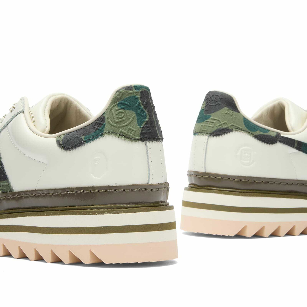 Adidas x CLOT x Bape Superstar by Edisen Chen Sneaker in Off White/Branch/Olive  Cargo adidas