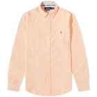 Polo Ralph Lauren Men's Slim Fit Button Down Oxford Shirt in Spring Orange