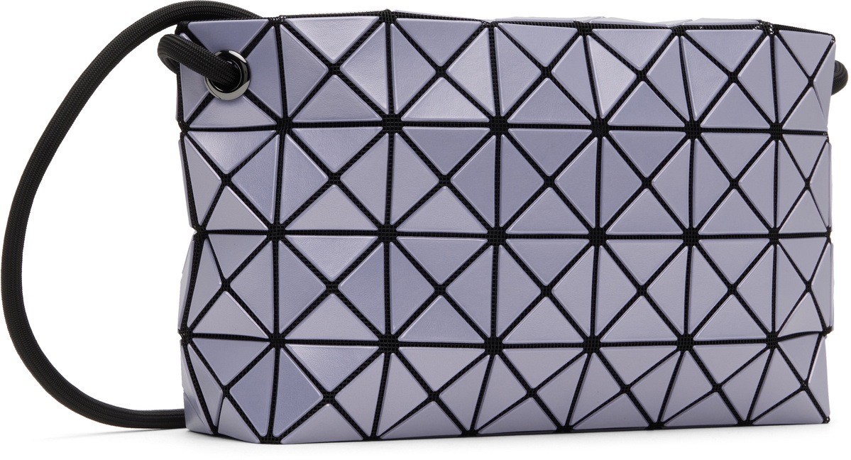 BAO BAO ISSEY MIYAKE Purple Loop Metallic Shoulder Bag Bao Bao