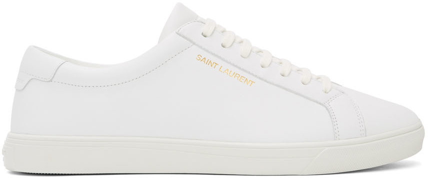 Saint Laurent White Andy Sneakers Saint Laurent
