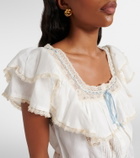 Rixo Melisa embroidered cotton blouse