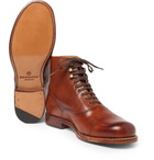 Grenson - Leander Cap-Toe Burnished-Leather Boots - Men - Tan
