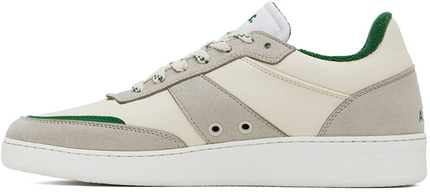 A.P.C. White & Gray Plain Sneakers