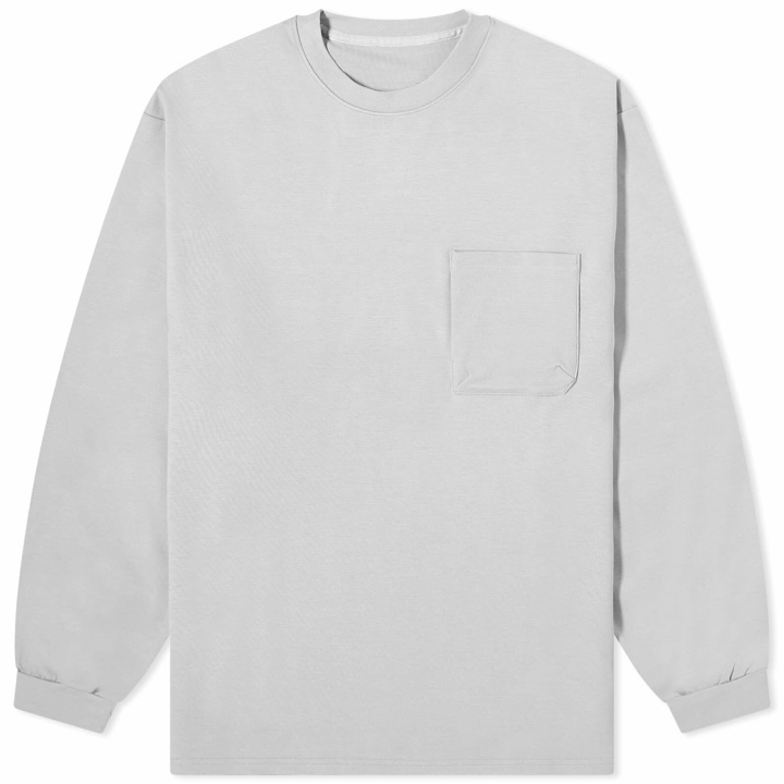 Photo: GOOPiMADE Men's Long Sleeve G_model-01 3D Pocket T-Shirt in Light Grey
